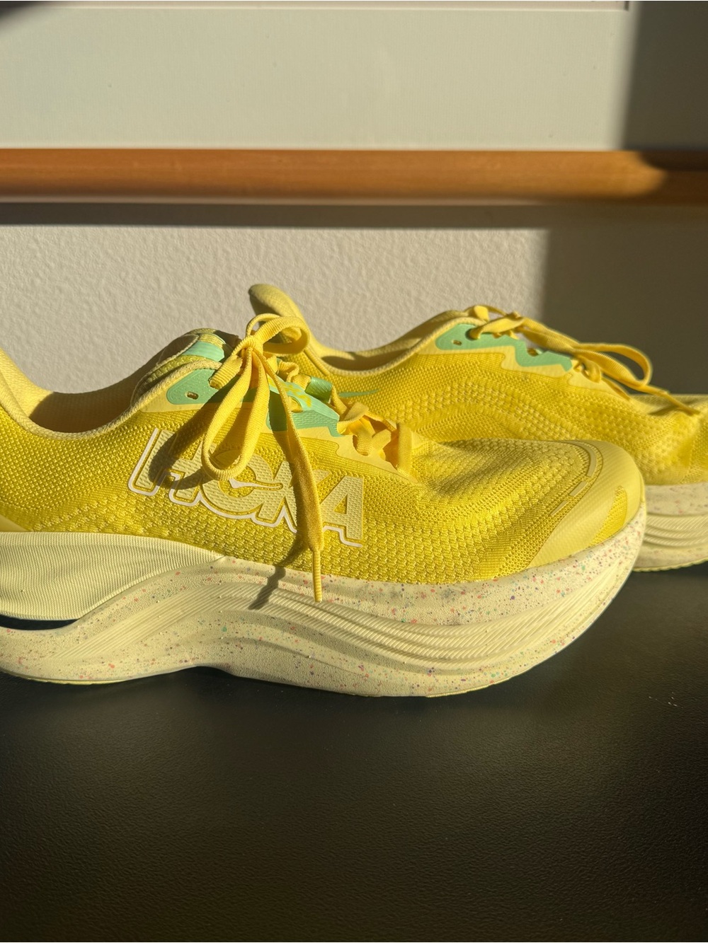 Hoka Skyward X Running Shoes in Lemonade - Mens Size 10.5 - New w/o Box